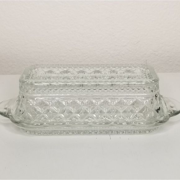 Wexford Anchor Hocking 1/4lb Covered Butter Dish EUC - Picture 3 of 7